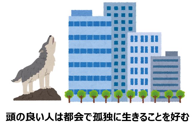 サバンナ理論 孤独な人はiqが高い 知的な小話１２３ 読むと賢くなるブログ